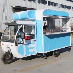 Tow-door Dining Cart Mobile Food Trucks Electric Tricycle